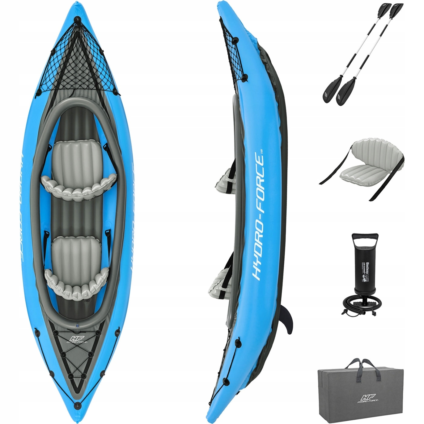 Double inflatable kayak 331x88cm Bestway Number of seats 2
