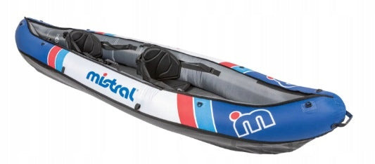 Double inflatable kayak pumped tourist + paddle pump MISTRAL Brand Mistral