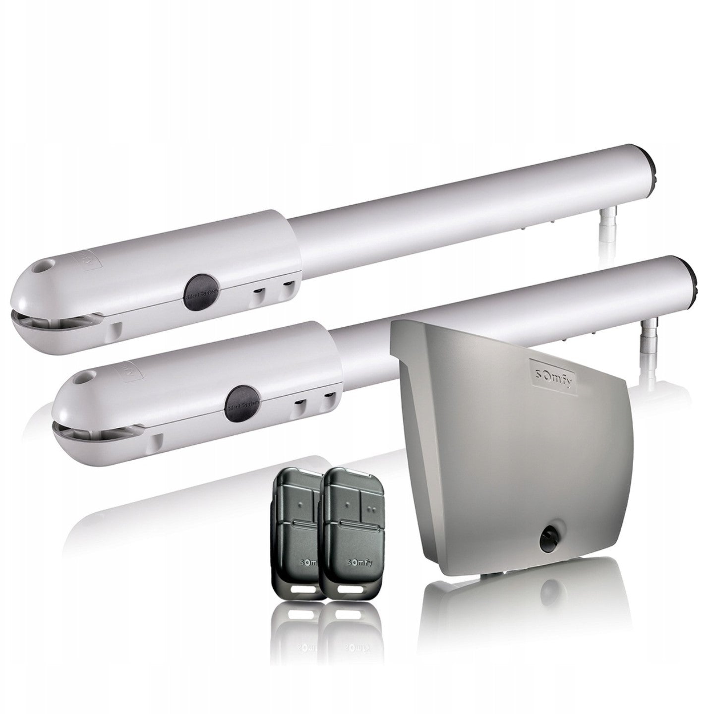 Double-leaf gate drive Somfy SGS 201 + 2 RTS remote controls 200 kg 1,8m Packaging status original