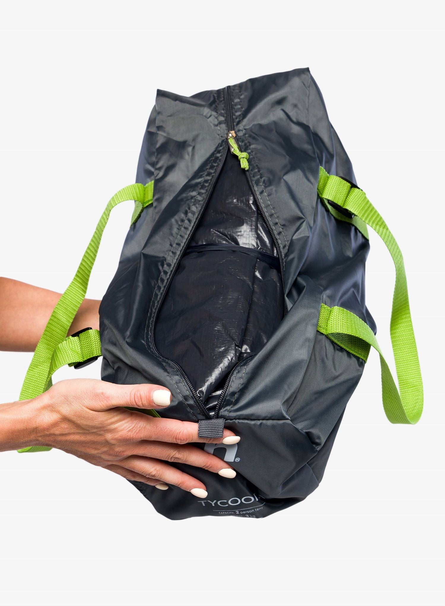Double tent Hannah Tycoon 2 - spring green/cloudy gray II Kind travel