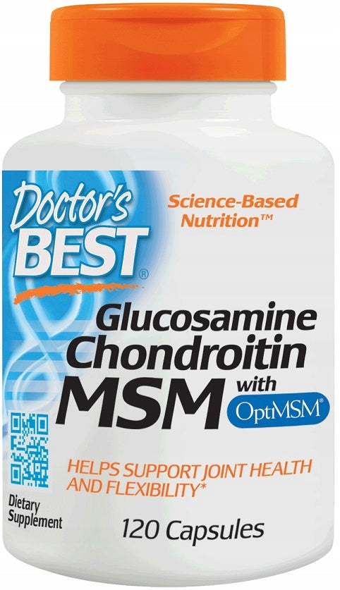 Dr Best Glucosamine Chondroitin MSMwith OptiMSM CARTILAGE SULFUR JOINTS 120k