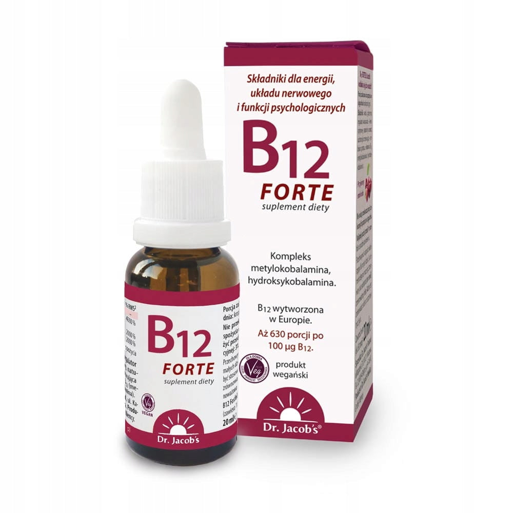 Dr. Jacob's VITAMIN B12 Forte drops 20 ml Manufacturer code 4041246502534