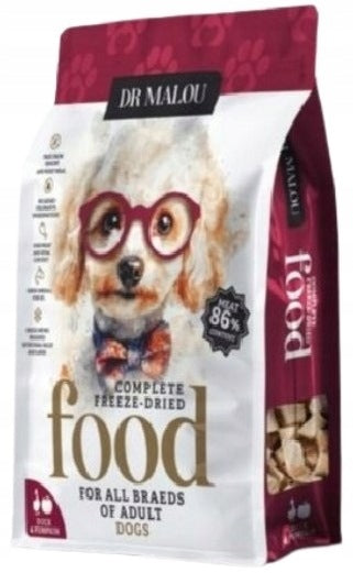 Dr Malou Complete Freeze-Dried Dog Food Duck with Pumpkin 1 kg