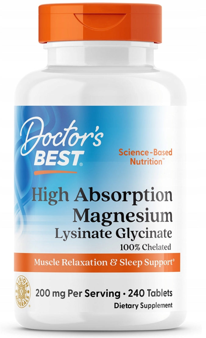 Dr's BEST Magnesium Glycinate 100% CHELAT | 240 tab.