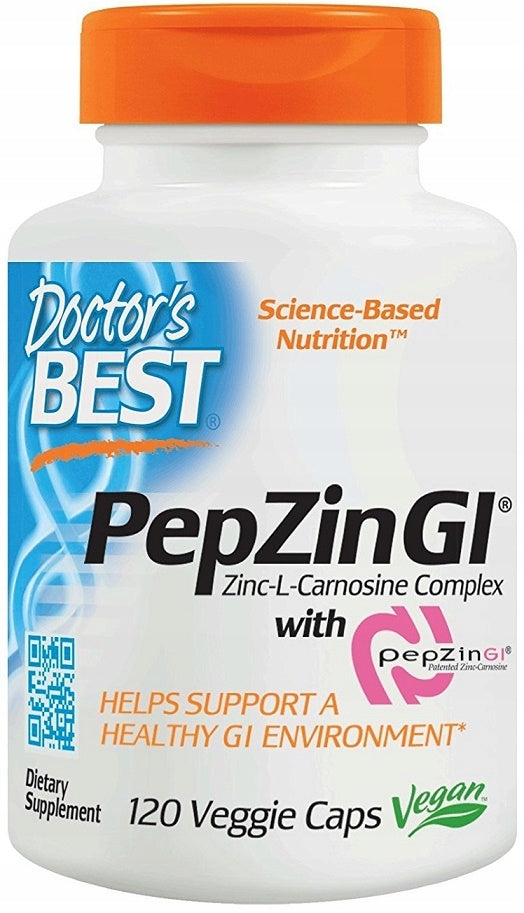 Dr's Best PepZin GI ZINC L-CARNOSINE DIGESTION METABOLISM 120caps