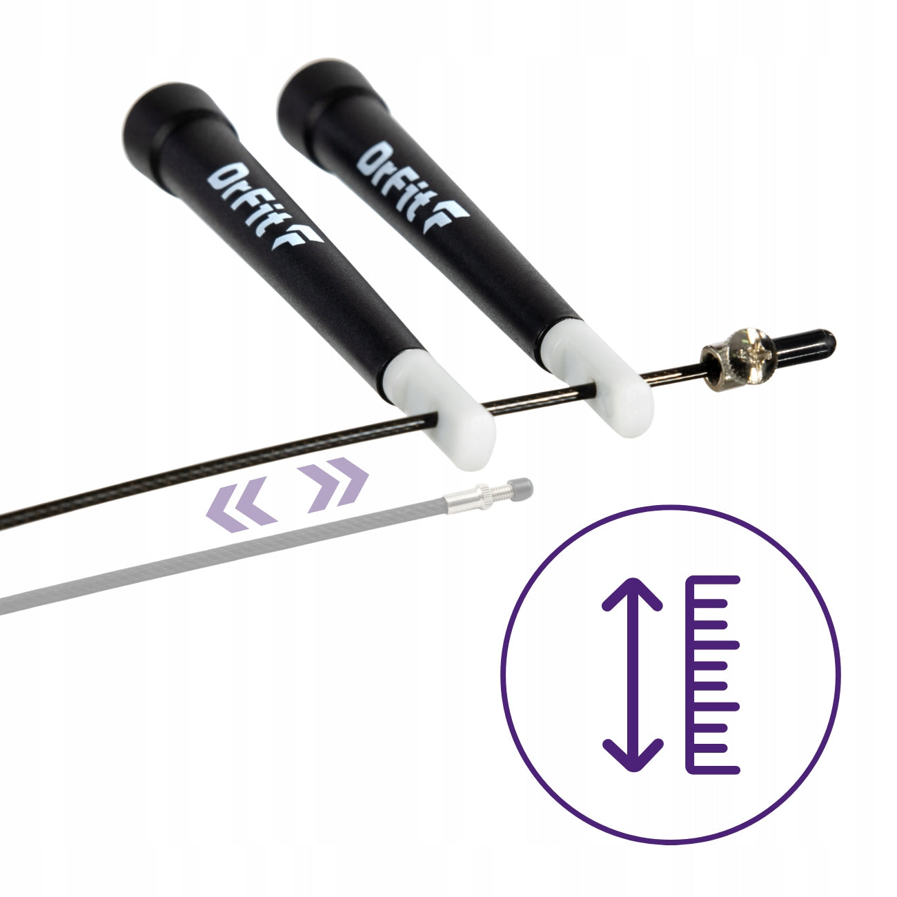 DrFit Boxing jump rope cardio steel adjustable 3 m black Brand DrFit