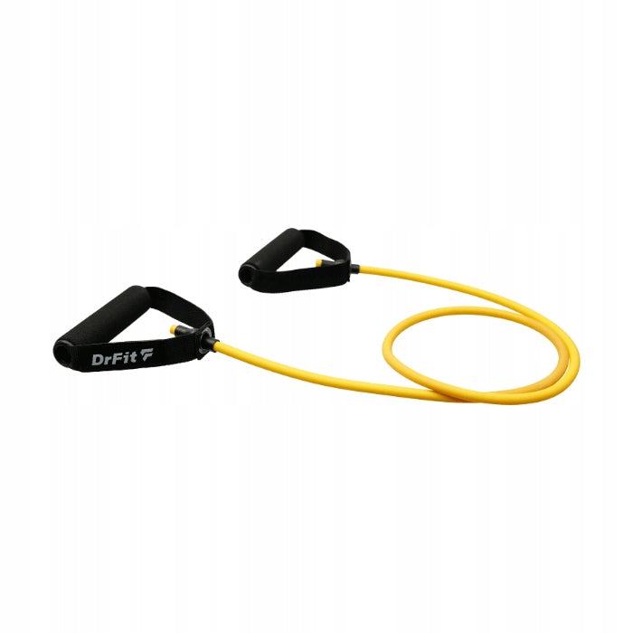 DrFit Exercise resistance rubber with handles yellow resistance 4.5 kg Brand DrFit