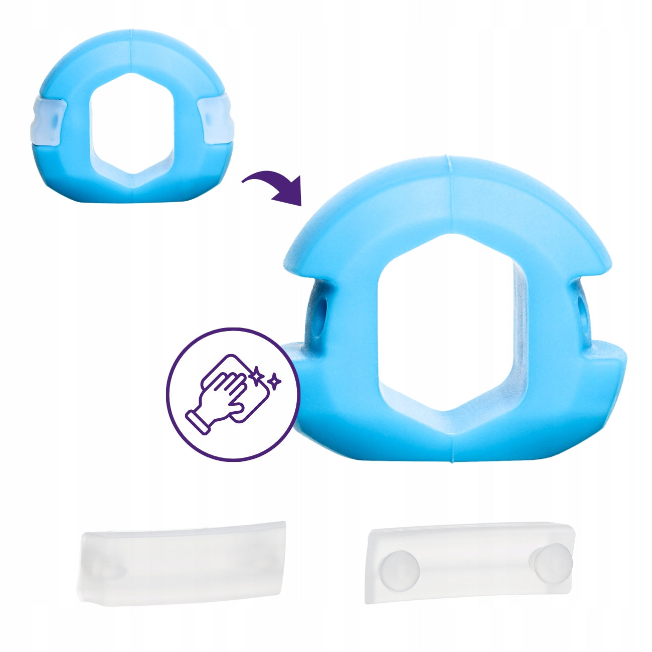 DrFit Mandible jaw muscle trainer face mewing jawline blue 18kg Brand DrFit