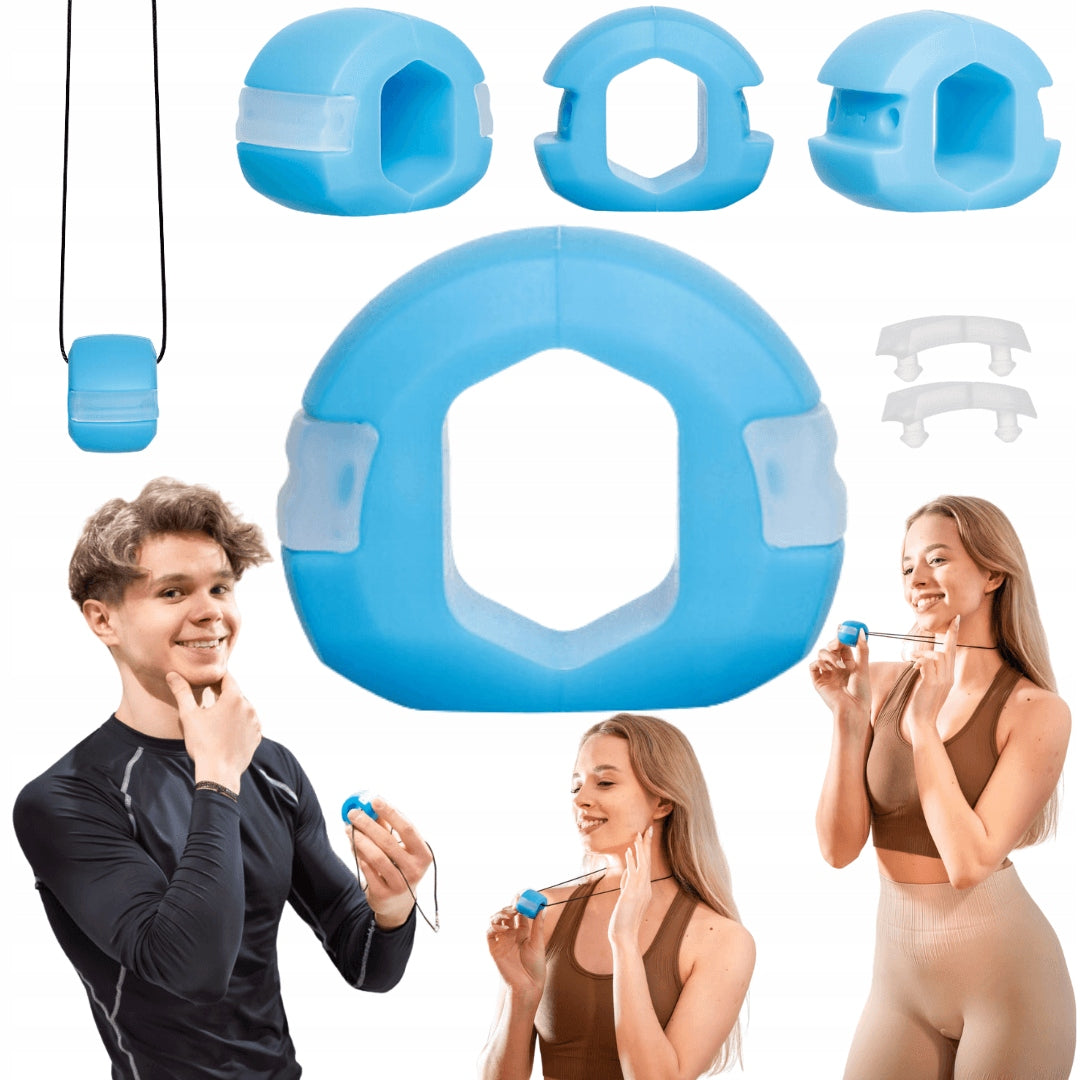 DrFit Mandible jaw muscle trainer face mewing jawline blue 18kg Color blue