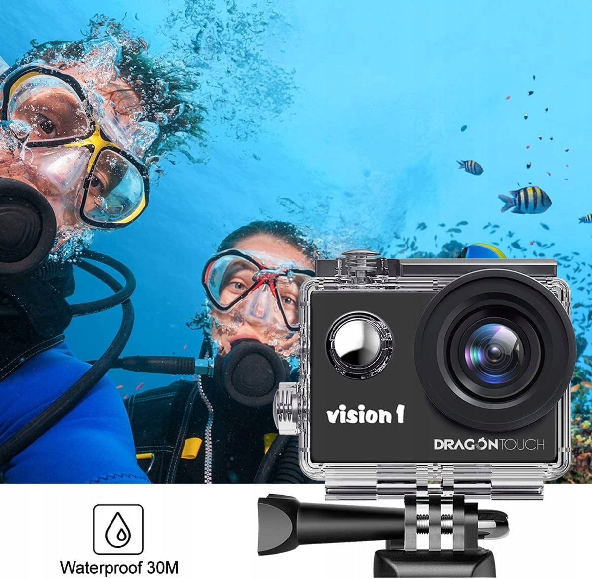 DragonTouch Vision 1 Full HD Sports Camera Brand Dragon Touch