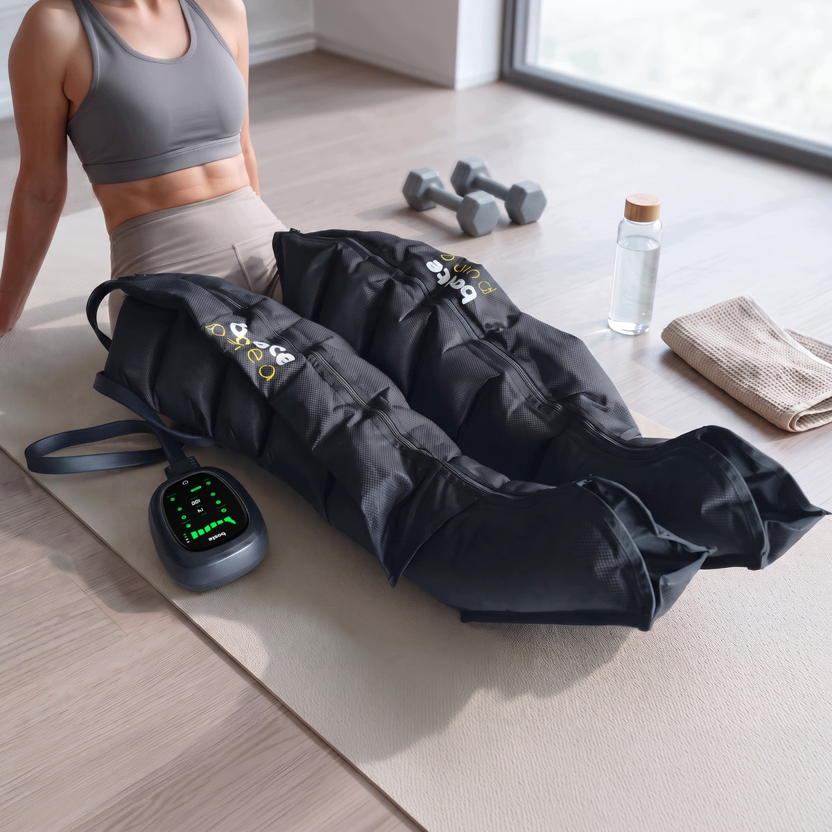 Drainage Lymphatic Leg Massager Heating Presotherapy Timer Boste Packaging status original