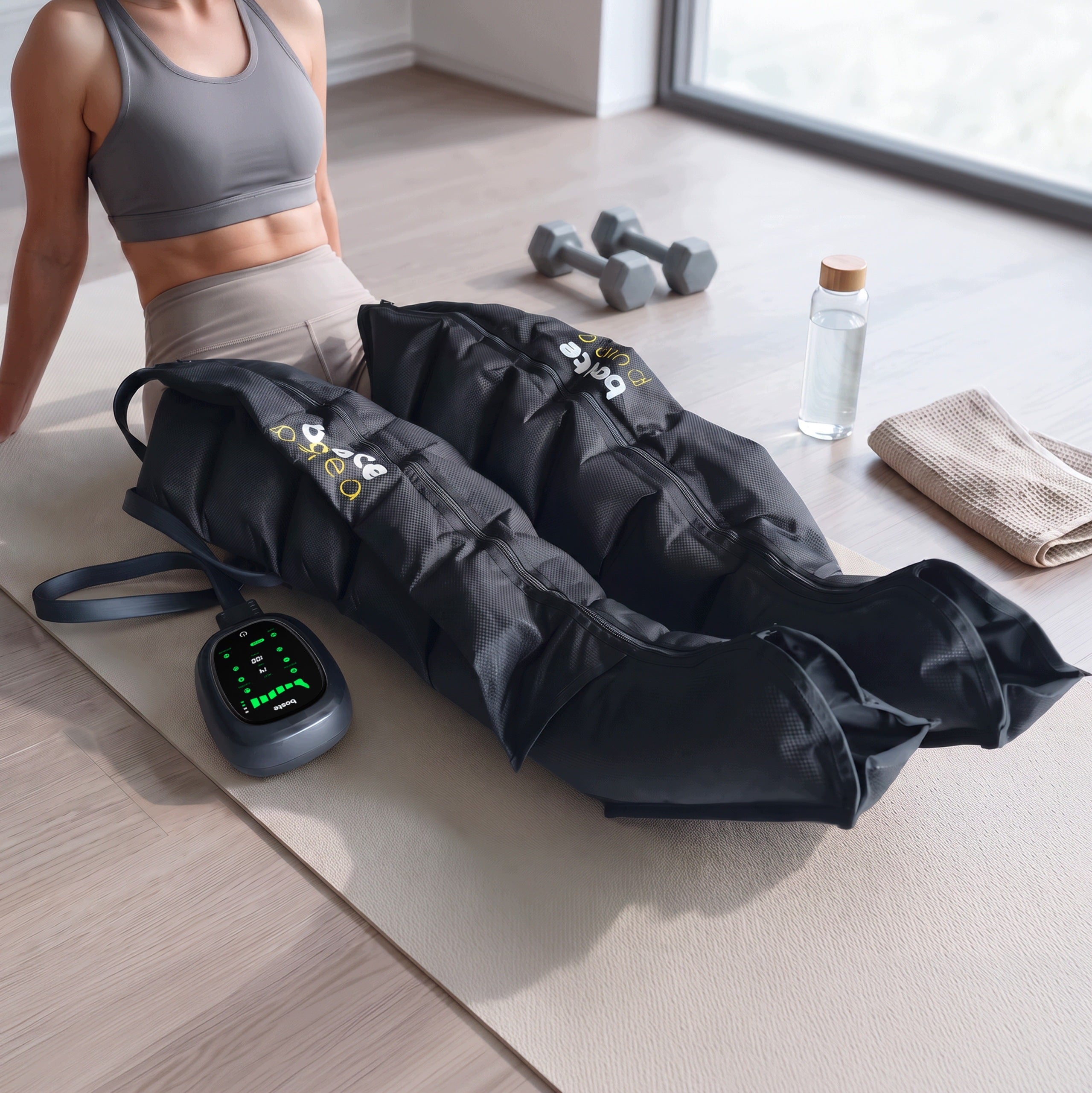 Drainage Lymphatic Leg Massager Heating Presotherapy Timer Boste Packaging status original