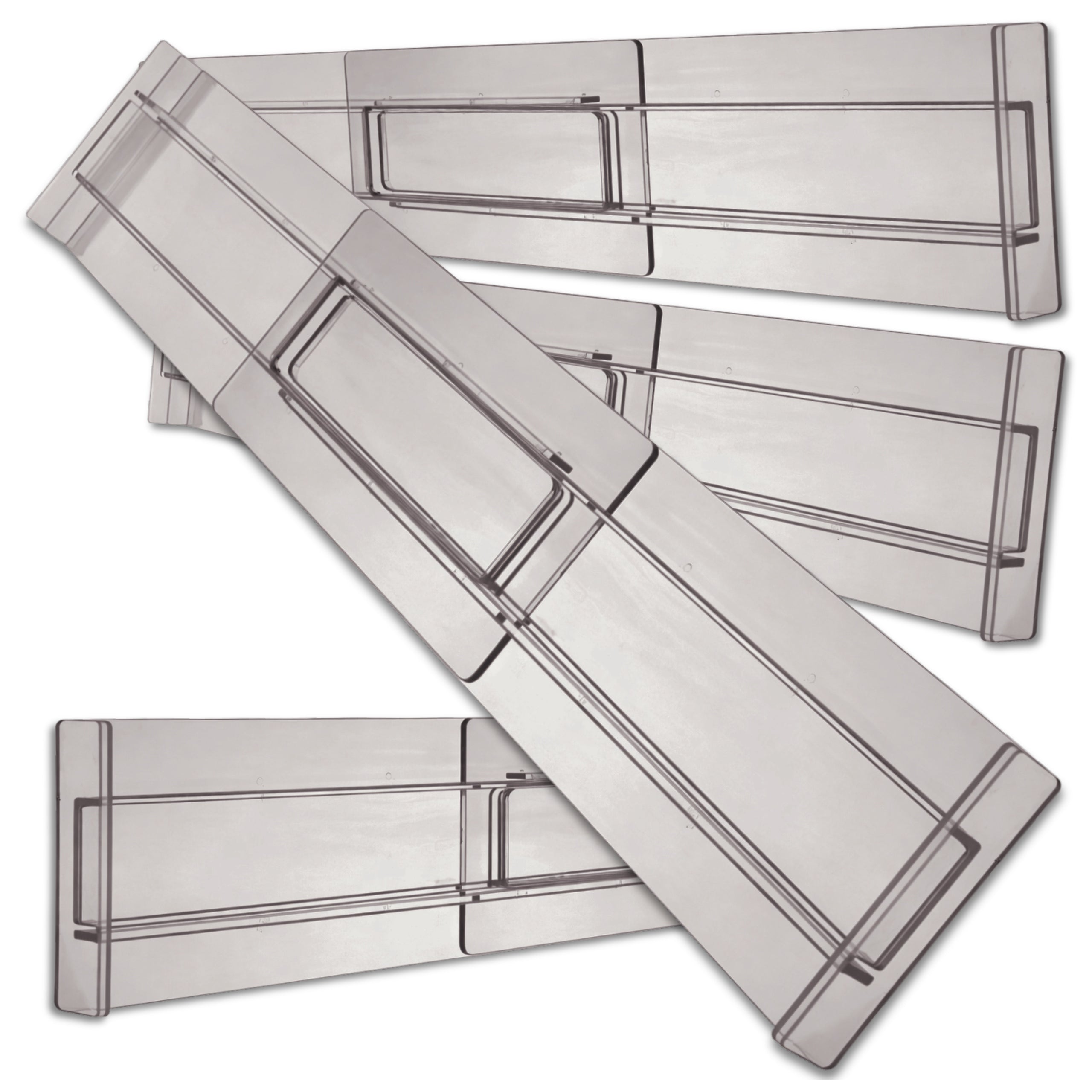 Drawer Compartment Adjustable Organizer Separator 4pcs Compartment Set Packaging status original