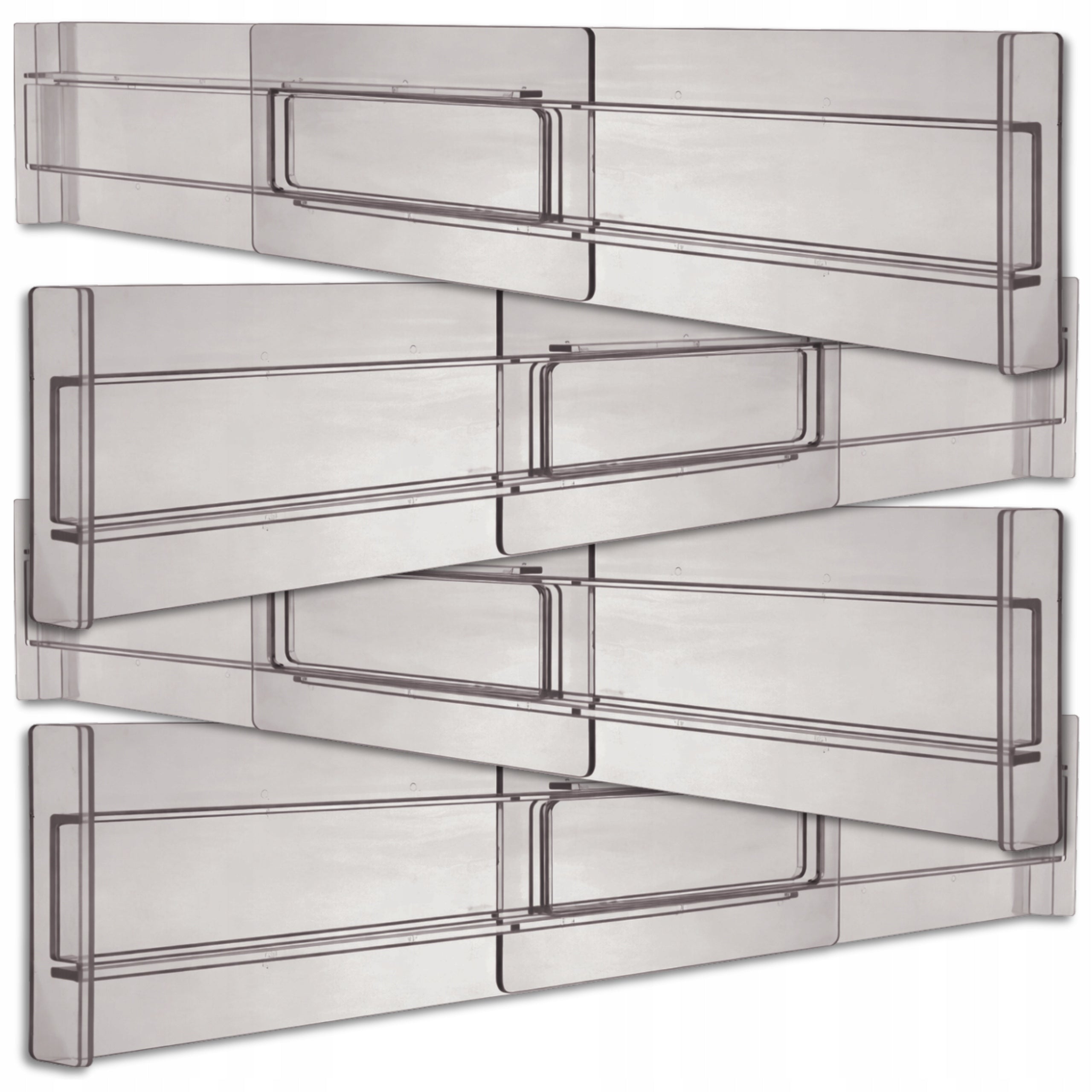 Drawer Compartment Adjustable Organizer Separator 4pcs Compartment Set