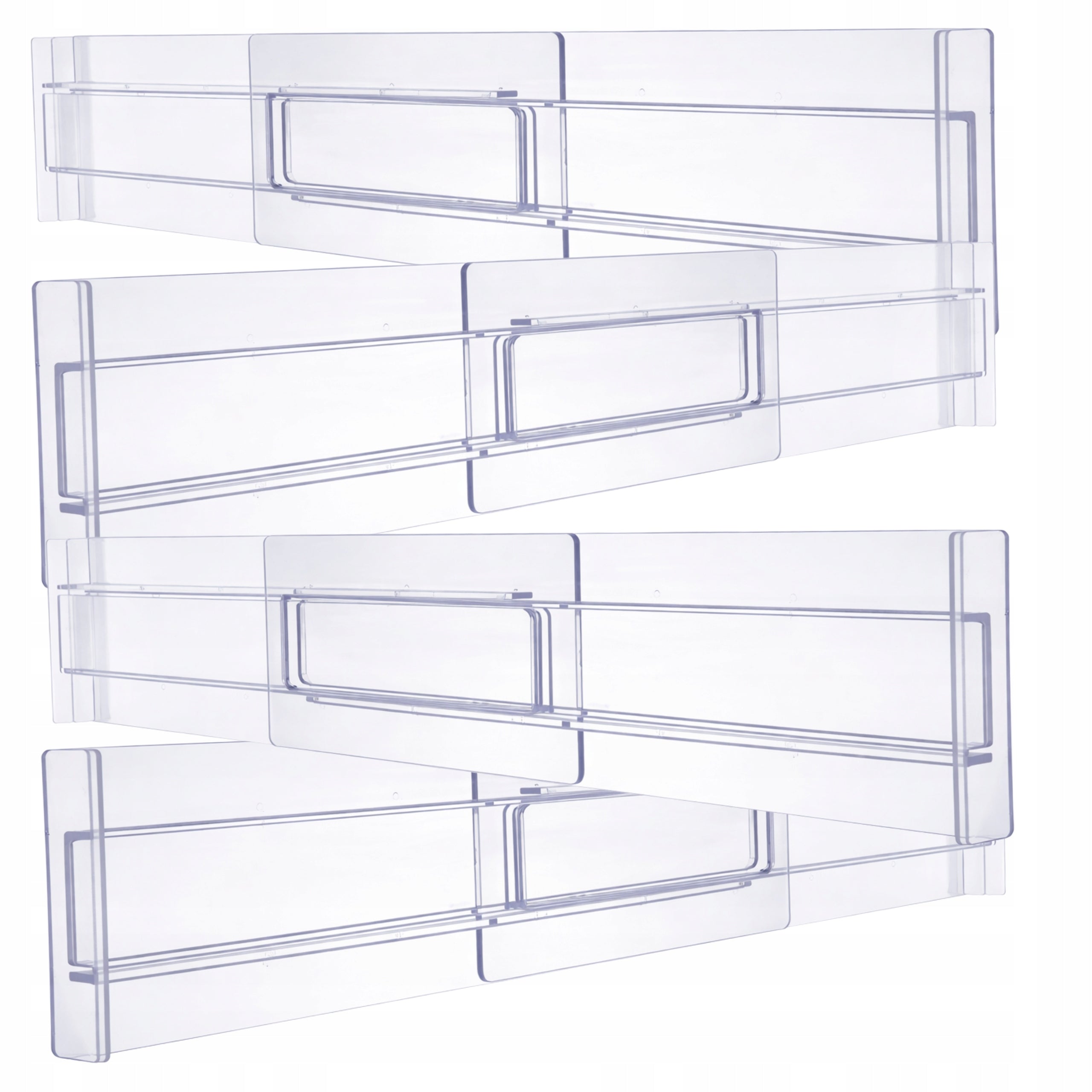 Drawer Compartment Adjustable Separator Organizer Set of 4pcs Compartment Brand EdiBazzar