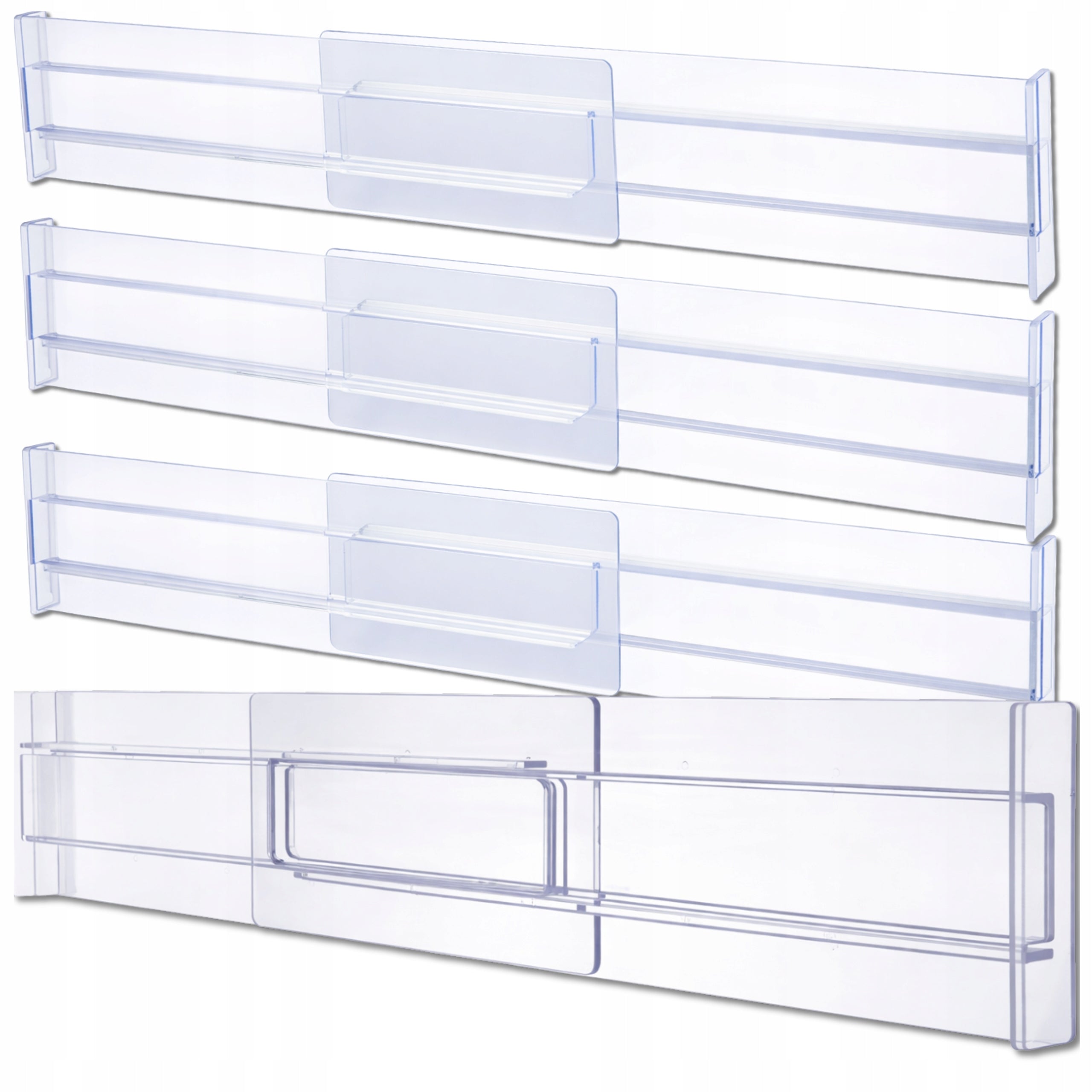 Drawer Compartment Adjustable Separator Organizer Set of 4pcs Compartment Manufacturer code Przegródka do szuflady 4szt Separator