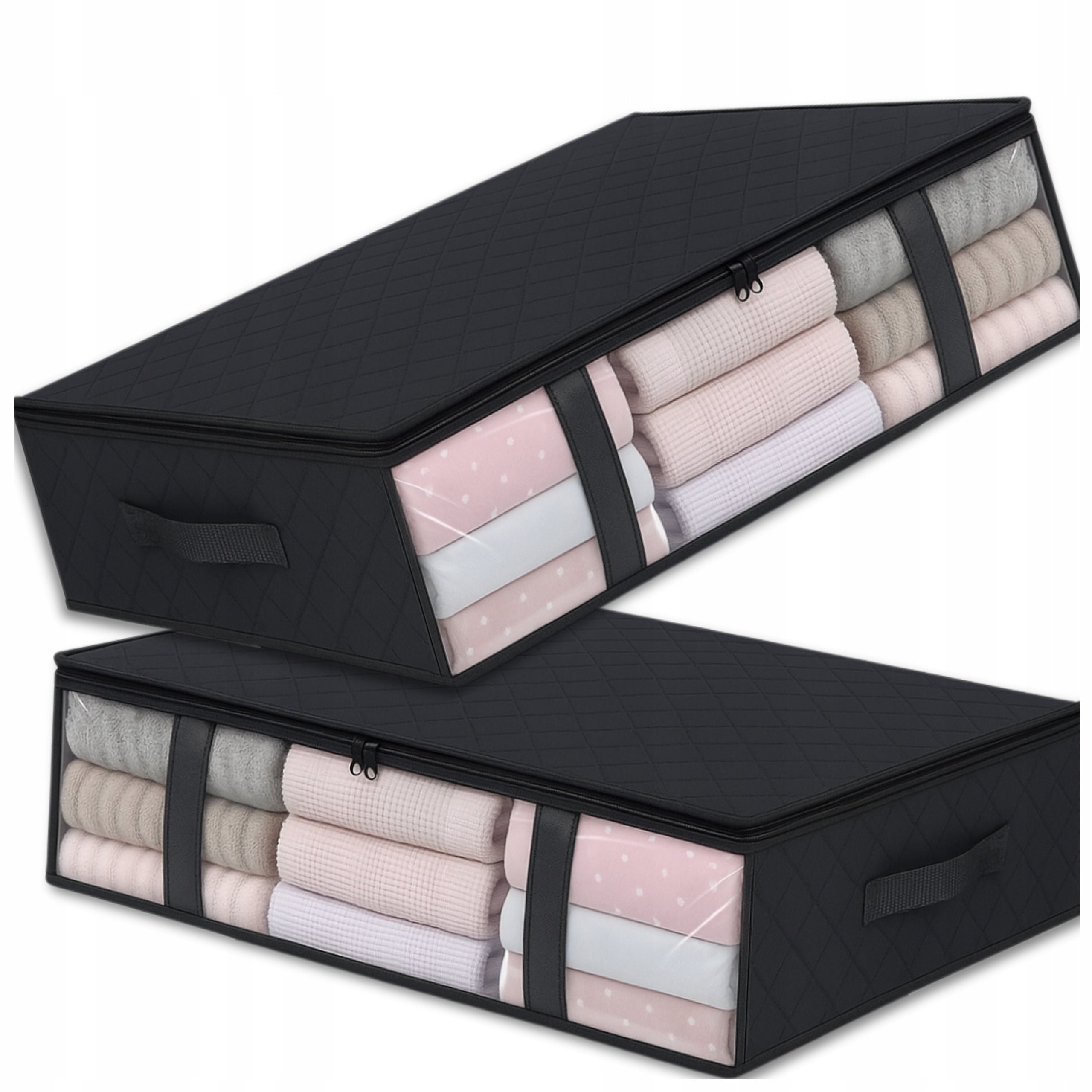Drawer Organizer Closet Clothes Bag Bedding 2pcs Black Protective Manufacturer code Organizer torba do szafy zestaw 2szt