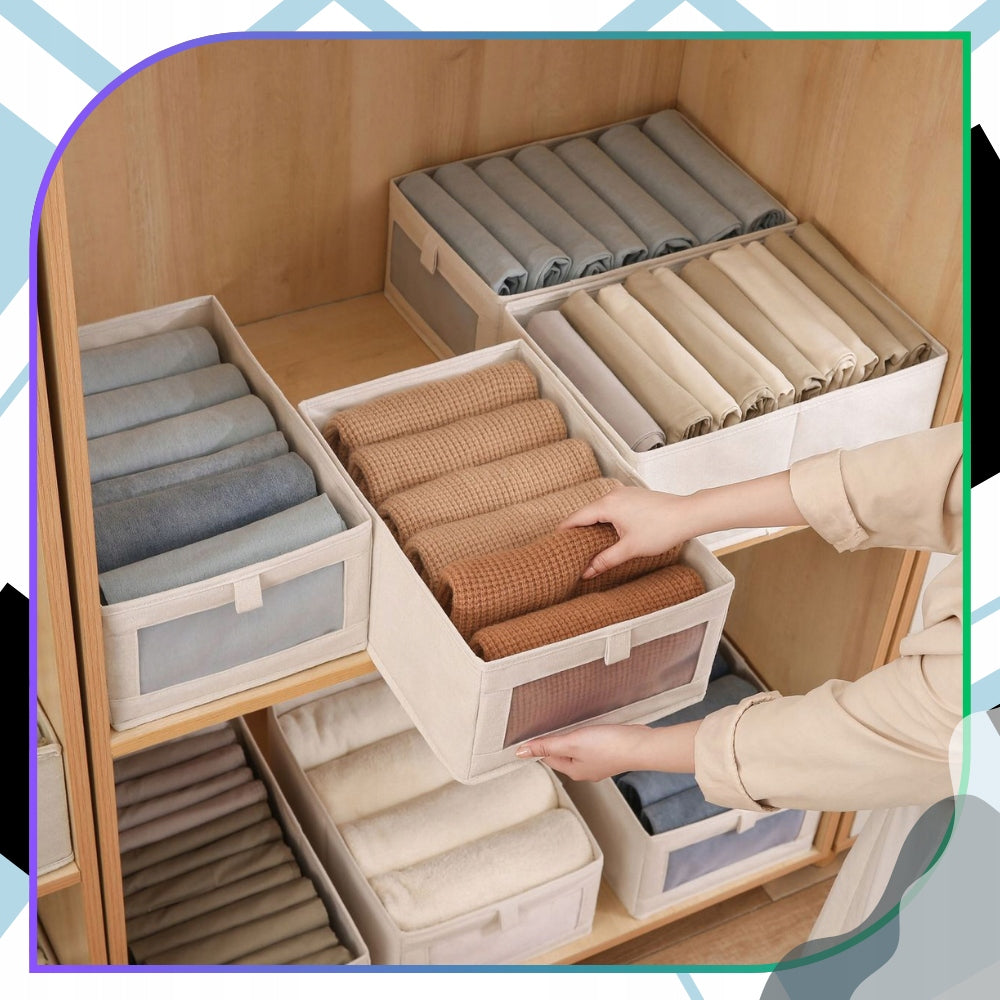 Drawer Organizer Wardrobe Set of 2pcs For Clothes Refill Container Box Length 48 cm