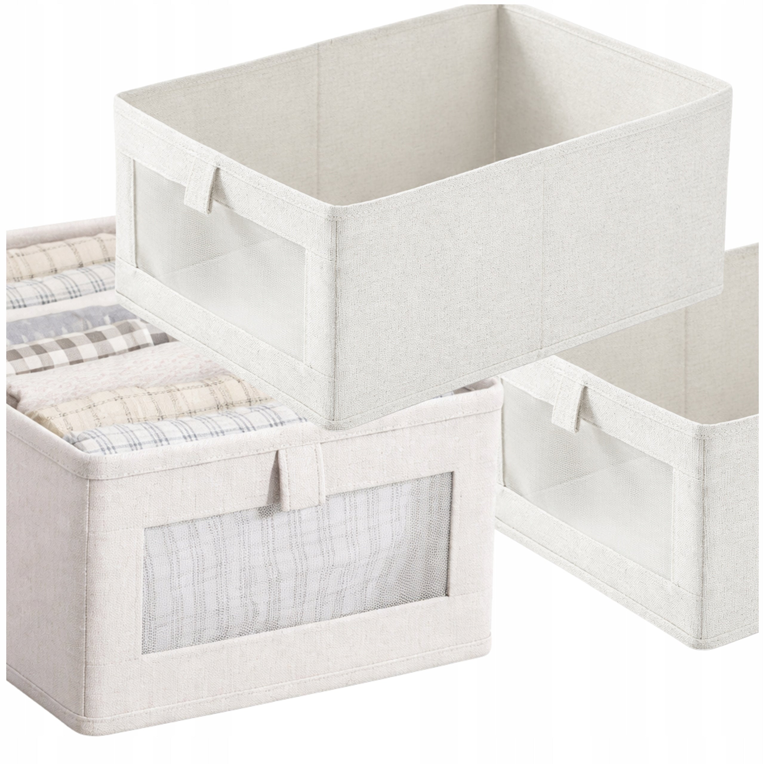 Drawer Organizer Wardrobe Set of 2pcs For Clothes Refill Container Box Manufacturer code Organizer Do Szuflady Szafy Zestaw 2szt