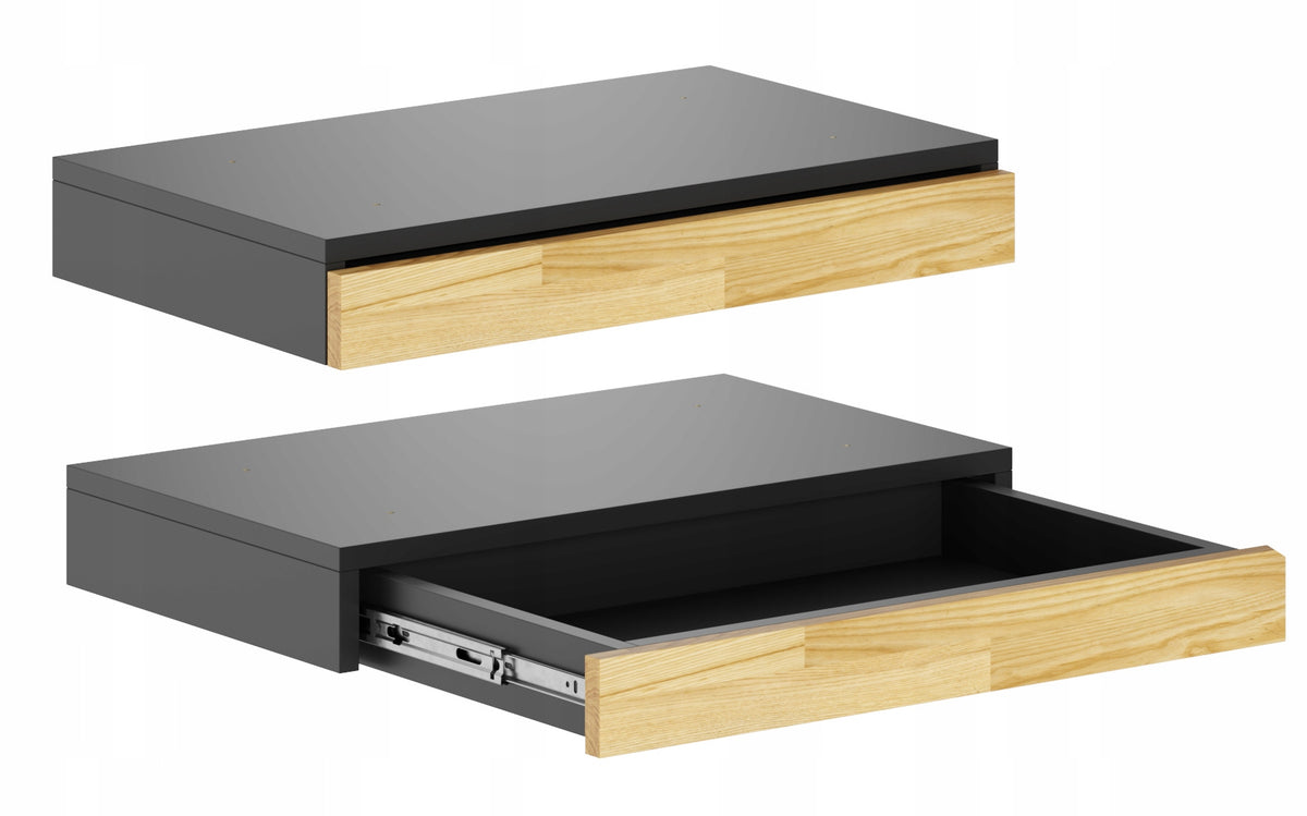 Drawer for desk oak wood loft 70 cm