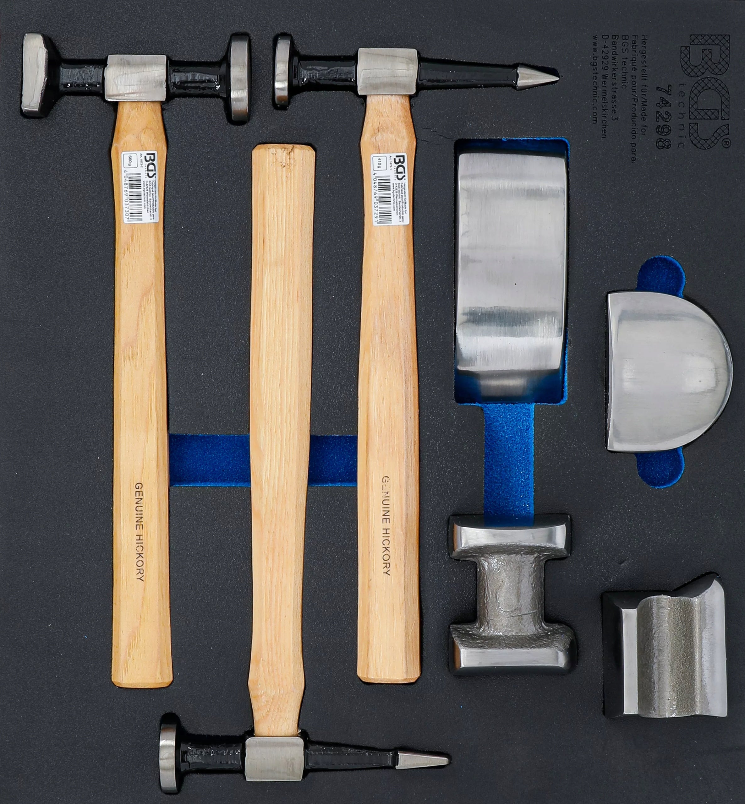 Drawer insert 2/3 set of flashing tools 7 pcs. BGS 74298
