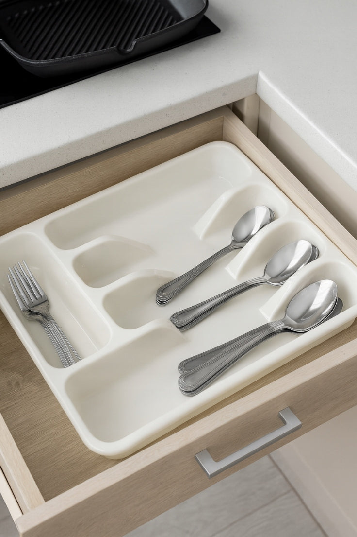 Drawer insert MOLLY cream - organizer for cutlery , kitchen Galicja Brand Galicja