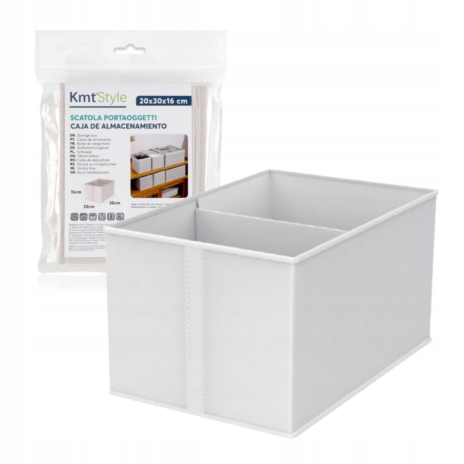 Drawer organizer 20x30x16 cm with partition Packaging status original