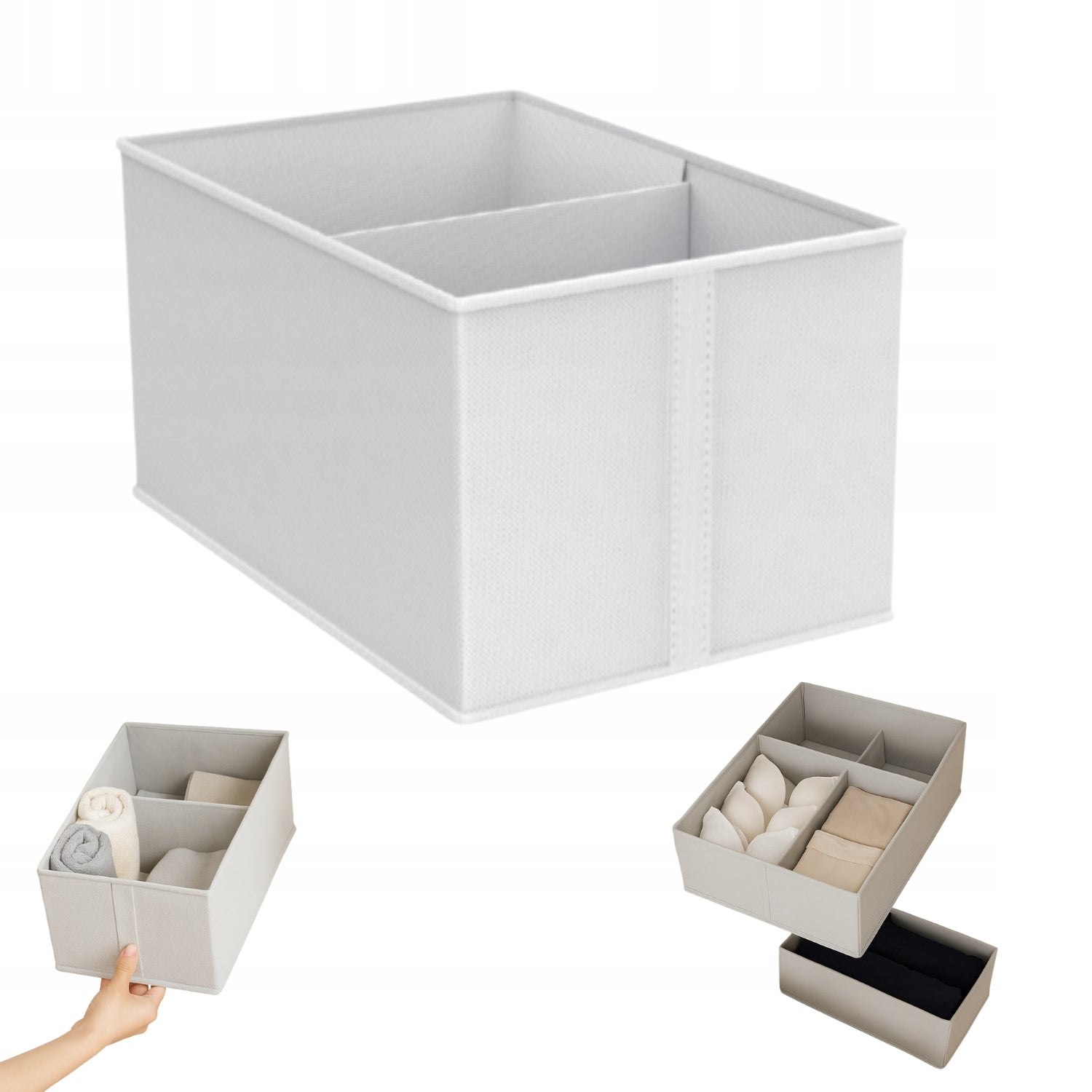 Drawer organizer 30x40x20 cm with partition