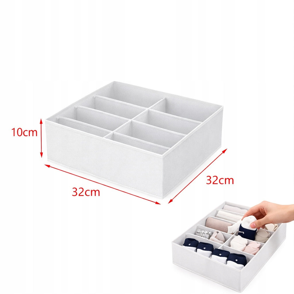 Drawer organizer 32×32×10 cm - 8 compartments Packaging status original