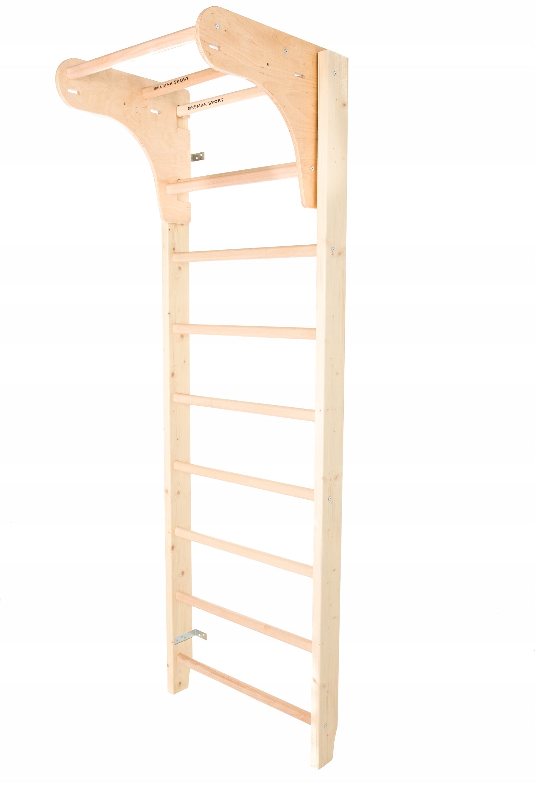 Die Querstange wird in Sportline, 65 cm, an der Wand montiert