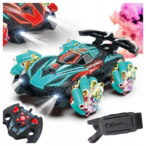 Drift Car Remote Controlled LED Lights Steam Water Smoke Rotation 360 Packaging status original
