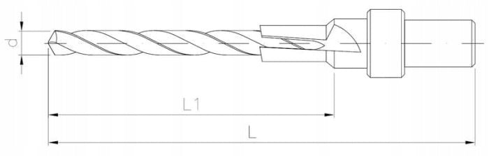 Drill bit for confrmats 6,4x50 MARCOPOL Brand Marcopol