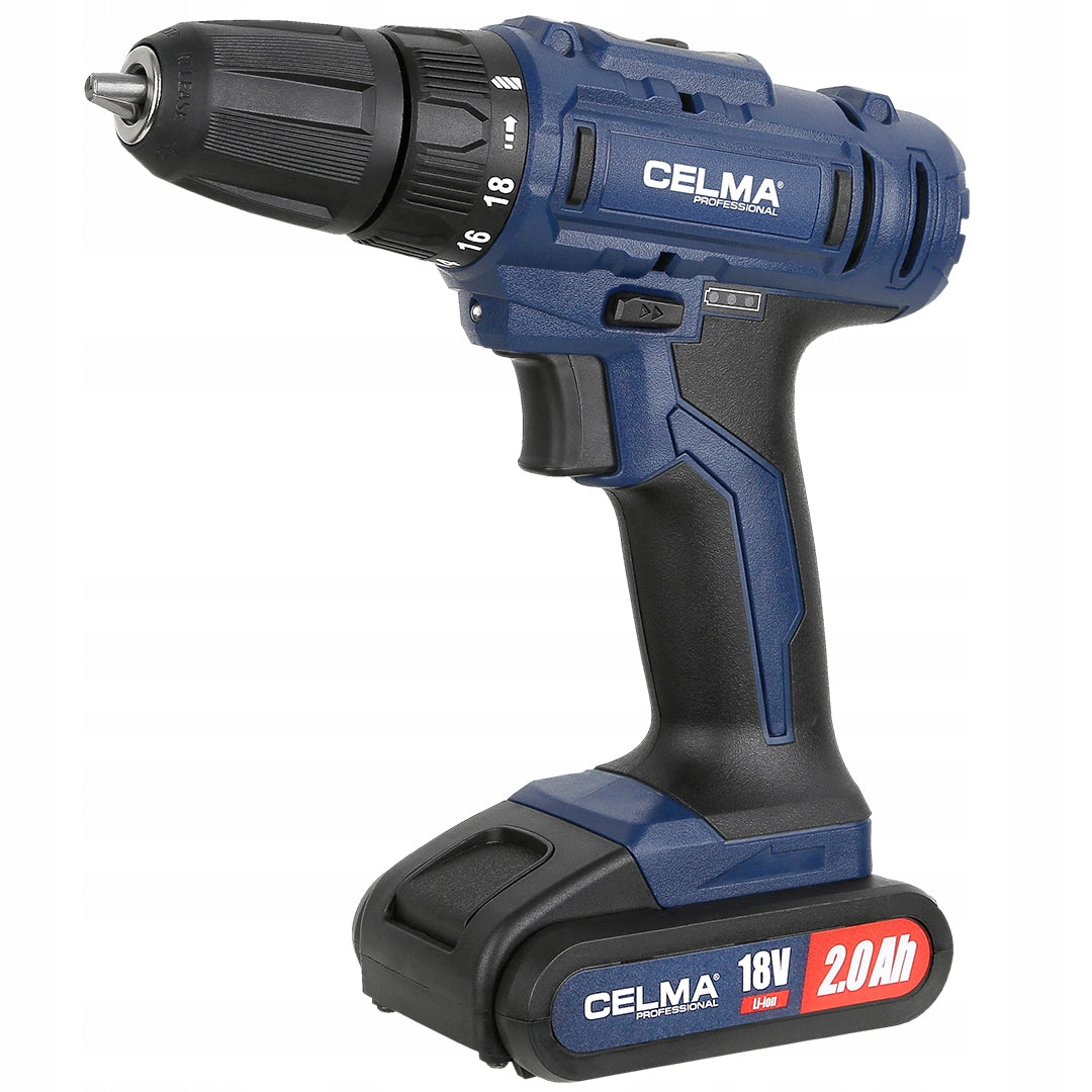 Drill/driver CELMA Pro 18 V WAK-Li 18GEO+ 3LAT GW! Brand Celma