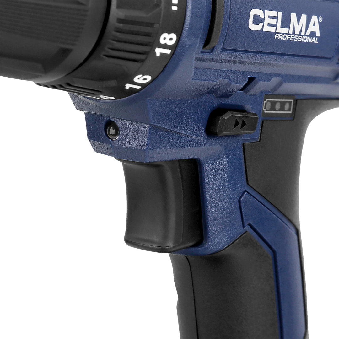 Drill/driver CELMA Pro 18 V WAK-Li 18GEO+ 3LAT GW! Motor type brushed motor