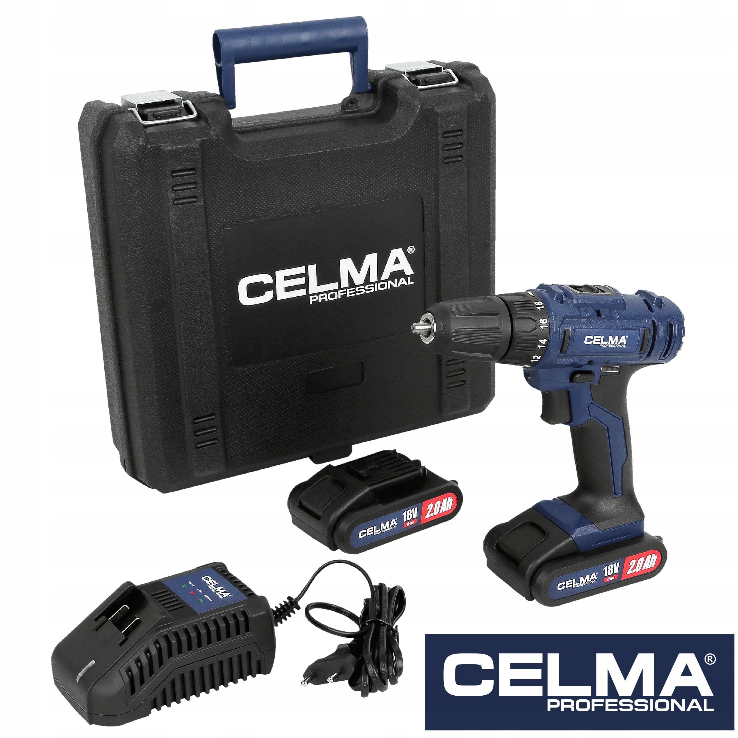 Drill/driver CELMA Pro 18 V WAK-Li 18GEO+ 3LAT GW!