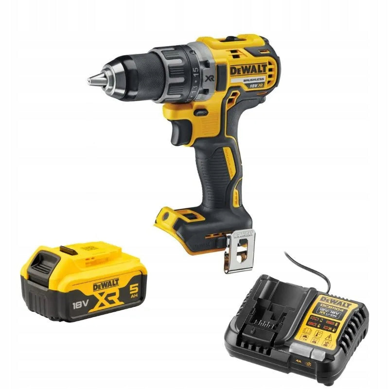 Drill/driver DeWALT DCD791P1 18V XR 1x5Ah 70Nm set