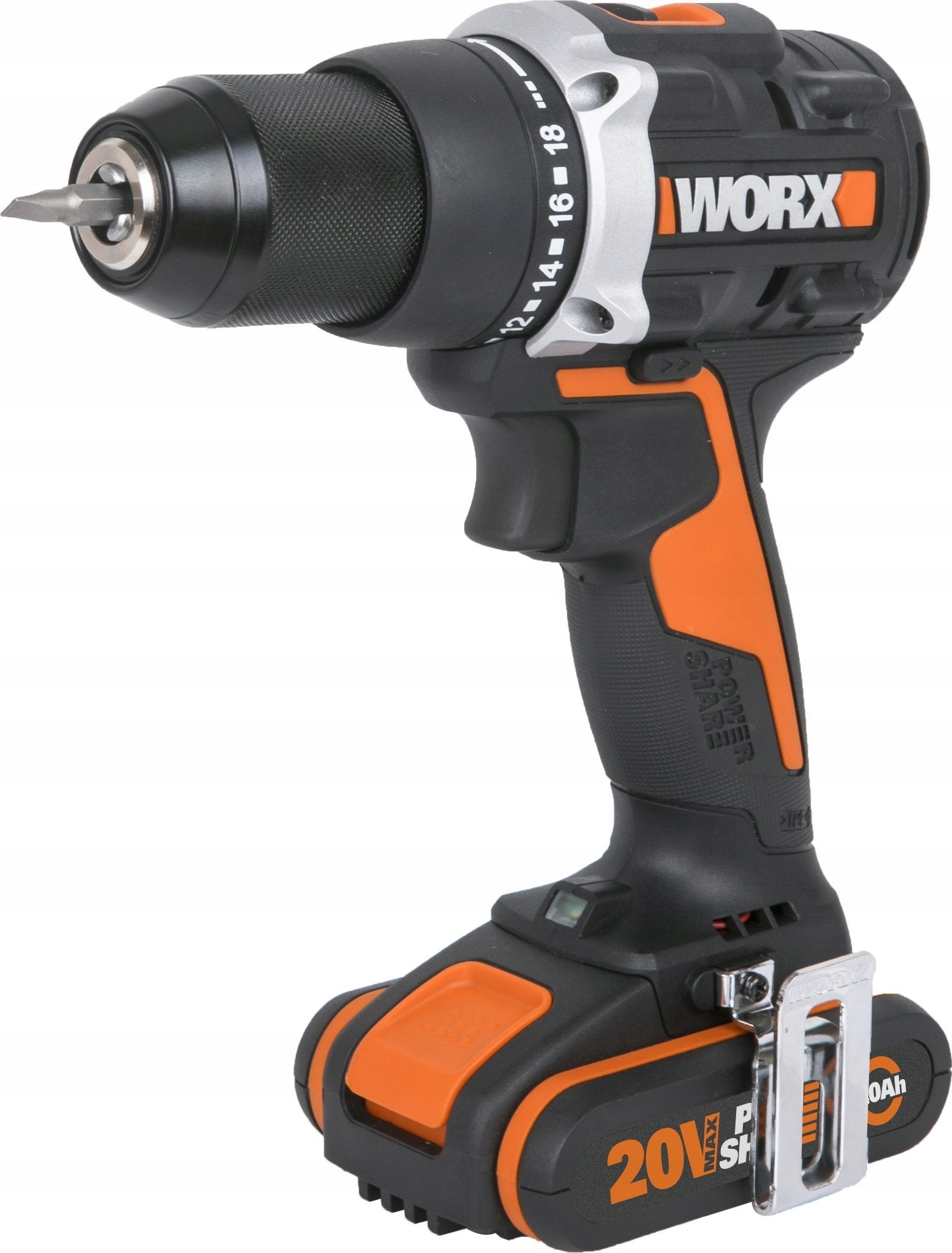 Drill/driver Worx WX102 20 V 2 x 2 Ah battery