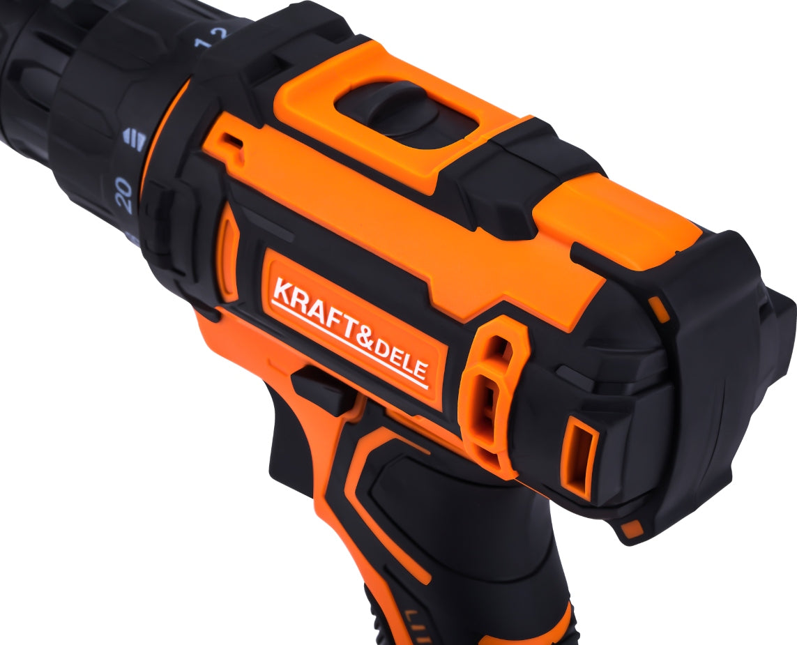Drill/driver set 2x aku 21V 2Ah + drill case bits Battery capacity 2 Ah