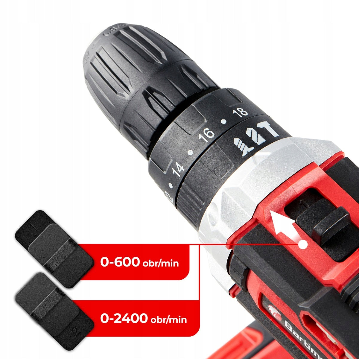 Drilling Machine 20V 2 Batteries 2,0Ah Bits Drill Bits Suitcase SET Packaging status original
