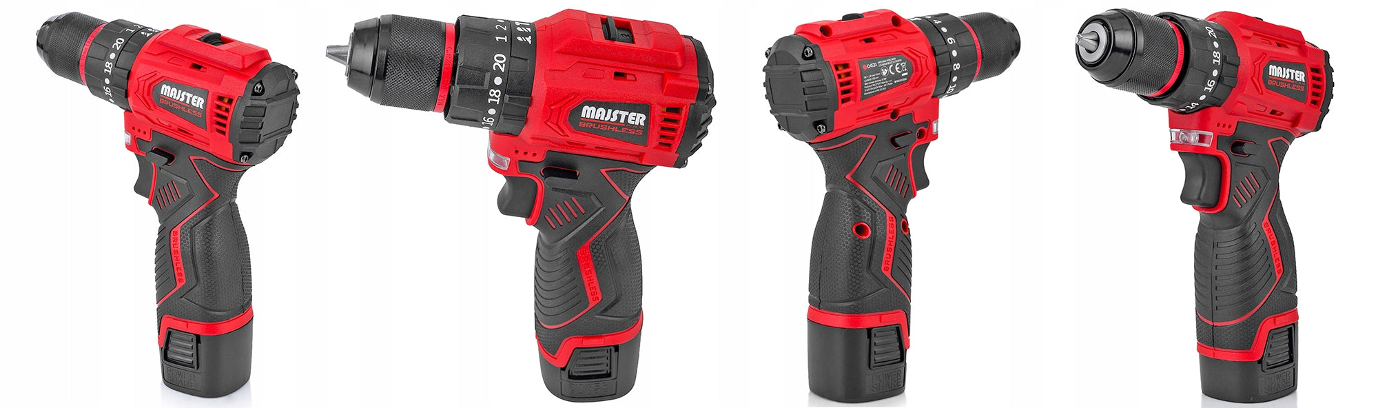 Drilling Machine BRUSHLESS IMPACT Cordless Majster Pro MP0431 Battery capacity 1.5 Ah