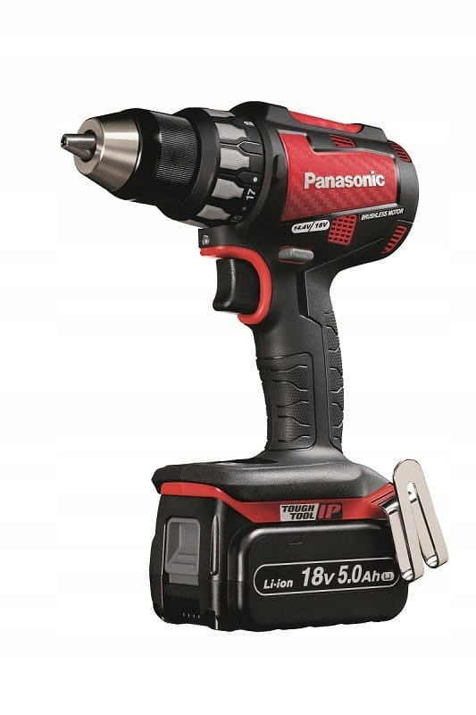 Drilling machine 18V Panasonic EY74A2 with Systainer 2x5Ah and loader Power supply rechargeable battery