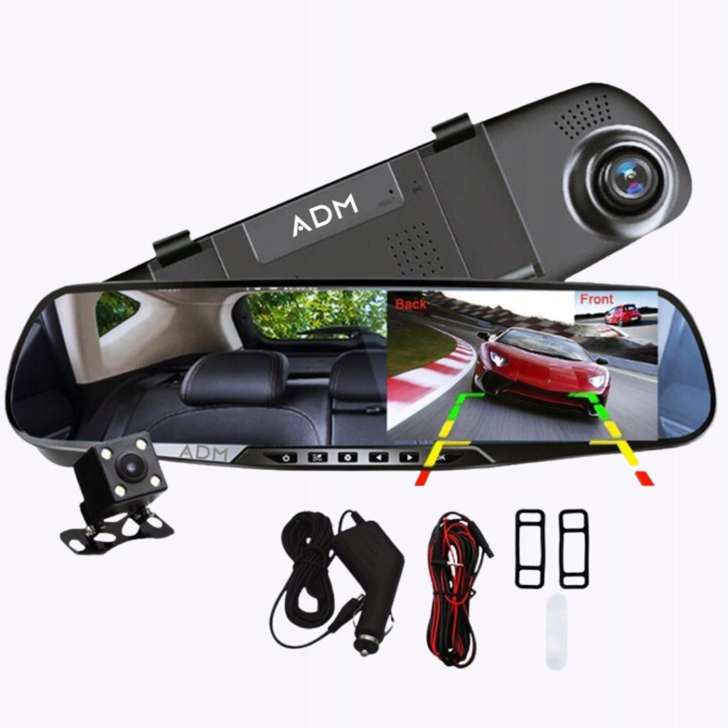 Driving video recorder rearview mirror full HD reversing camera Brand Revento