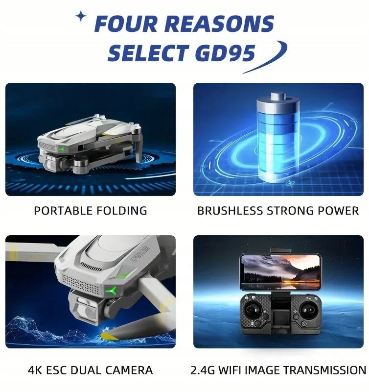 Drone Global Drone GD95 4K 2 cameras + remote controlled case Manufacturer code GD95