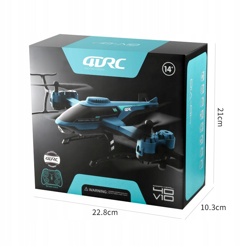 Drone Helicopter Remote Controlled Red Flying With HD Camera 1080p Hover Manufacturer code VL-V10