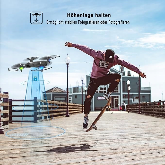 Drone T26 1080P FPV Foldable 2 Batteries 30min Flight Headless 3D Flip Brand no brand
