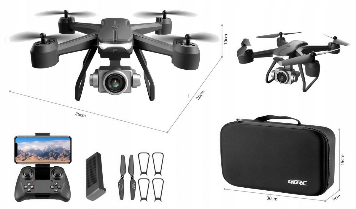 Drone With Camera WIFI RC Quadcopter BRUSHLESS MOTORS 2 CAMERAS Helicopter Packaging status original