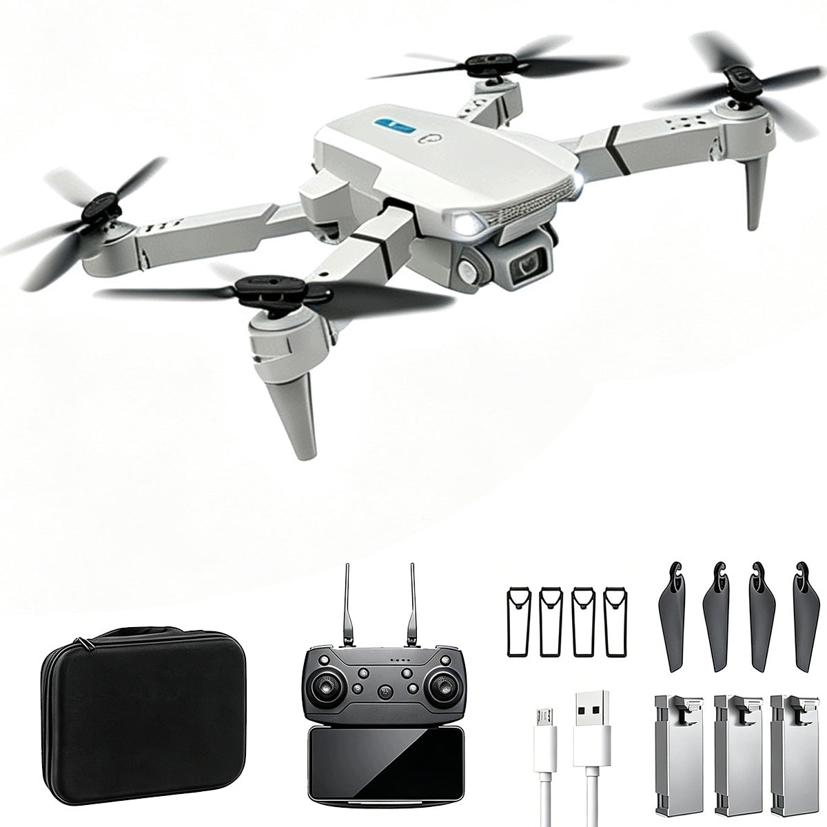Drone With Camera WIFI RC Quadcopter BRUSHLESS MOTORS 2 CAMERAS Helicopter