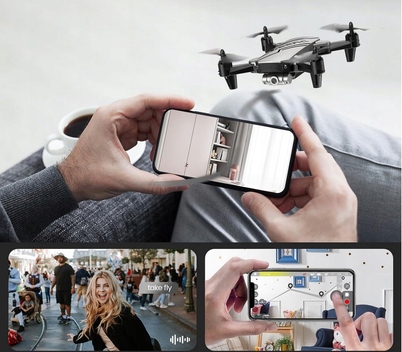 Drone deerc D20 With camera 720P HD white Manufacturer code D20