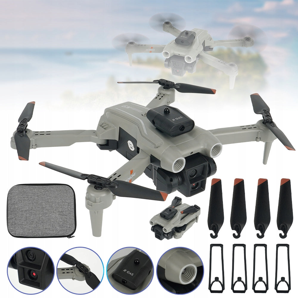 Drone with 4K Camera, RC Folded Drone, for Beginners and Adults, Grey