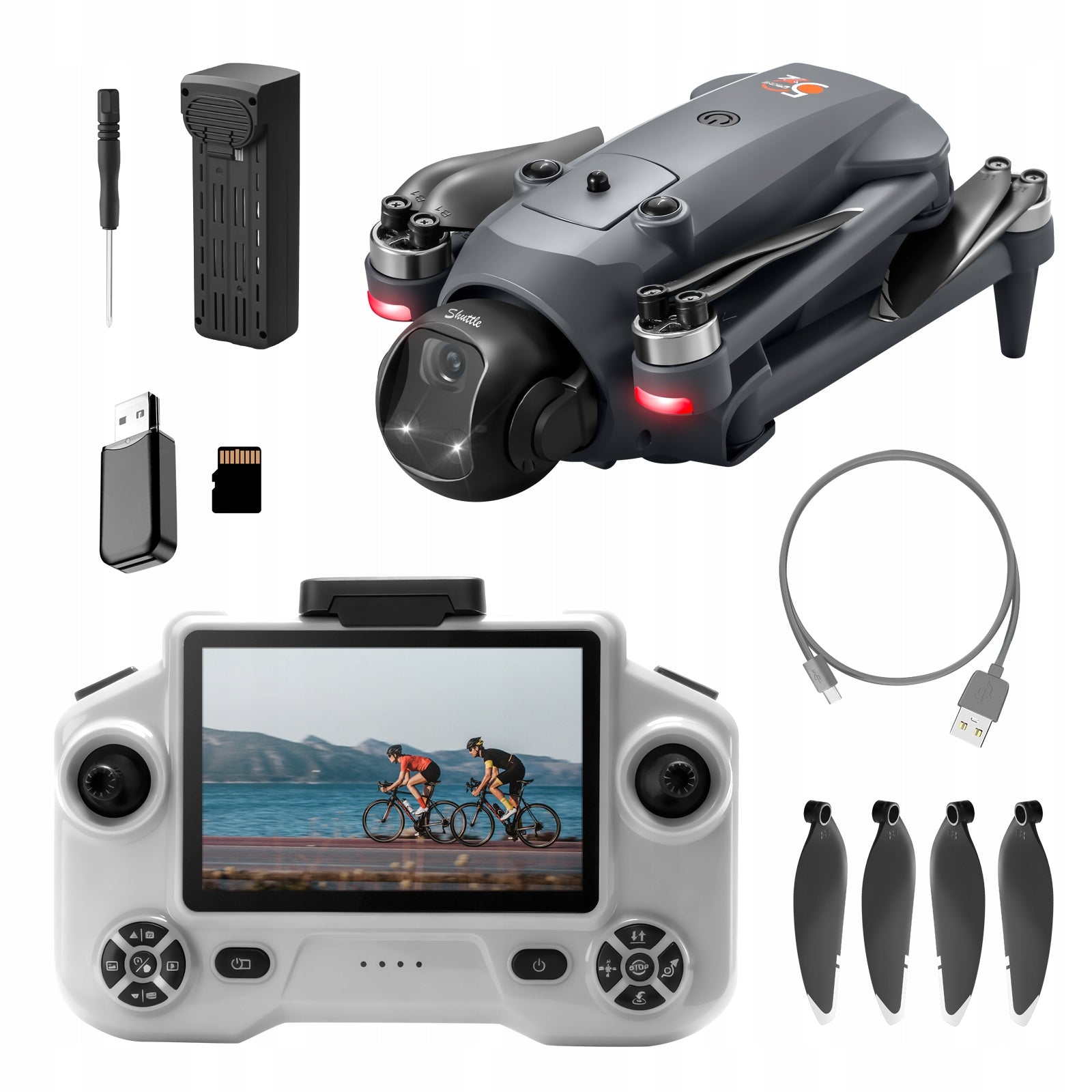Drone with Camera YL059 GPS WIFI 3x AKU Obstacle Avoidance Packaging status original